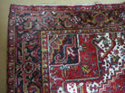 9' X 11' Antique Handmade Persian Geometric Design Heriz Serapi Oriental Wool Rug Nice Vegetable Dyes Top Quality Unique - Jewel Rugs