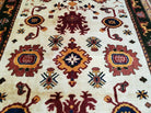 5' X 6' Vintage Handmade Knotted Turkish Kazak Pattern Wool Rug Bohemian Boho Interior Design - Jewel Rugs