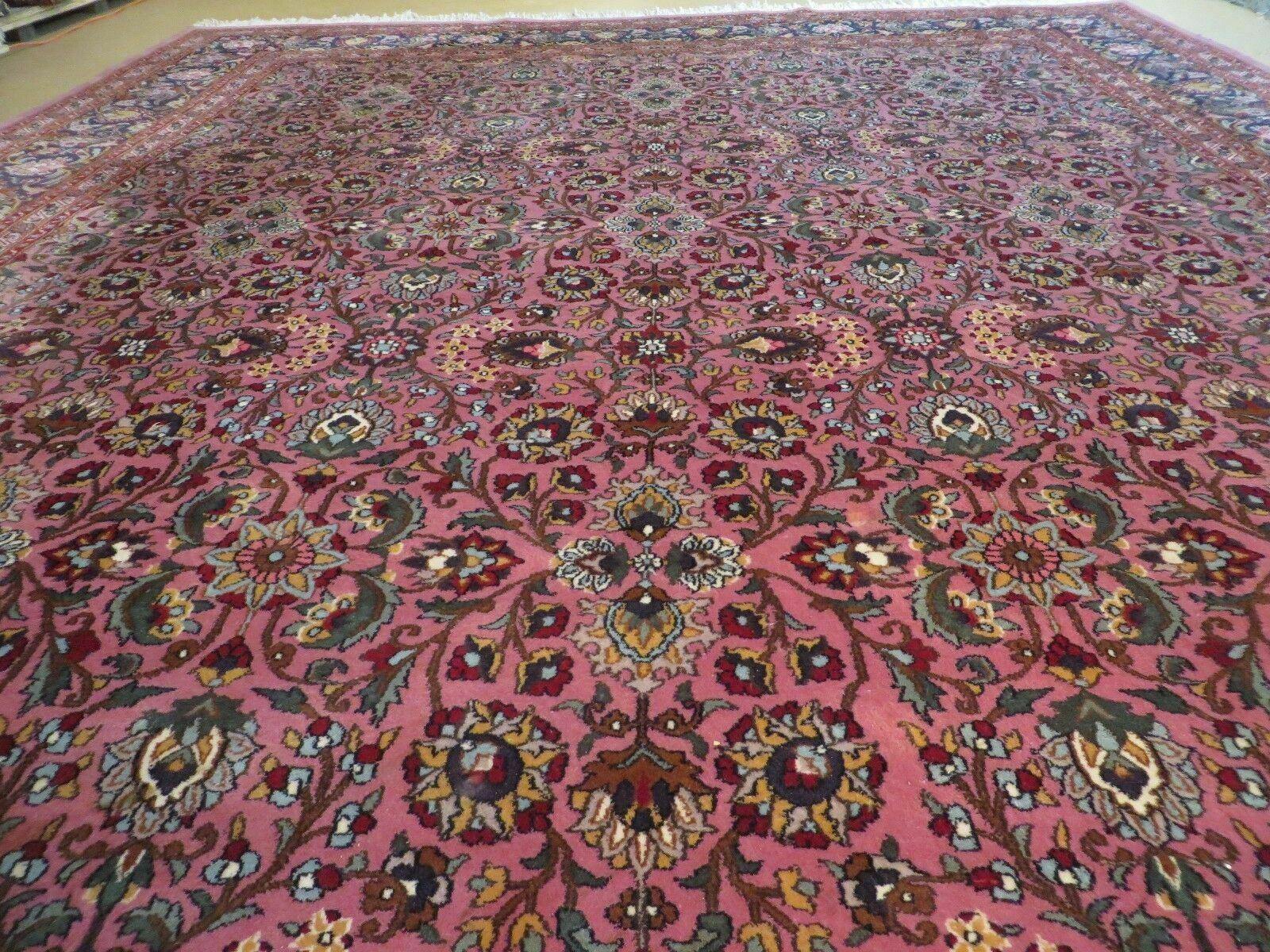 10' X 13' Vintage Handmade Fine Chinese Allover Design Oriental Wool Rug Nice - Jewel Rugs