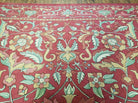 8' X 10' Vintage Indian Embroidery Hand Stitched Asmara Kashmir Rug Wool Nice - Jewel Rugs