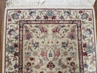 2x3 Handmade Floral Chinese Wool Rug Veg Dyes Organic Beige - Jewel Rugs