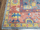 9x12 Safavieh Rug Sultanabad Collection Indian Carpet Wool Pile Colorful Playroom Rug Red Blue Yellow Wow - Jewel Rugs