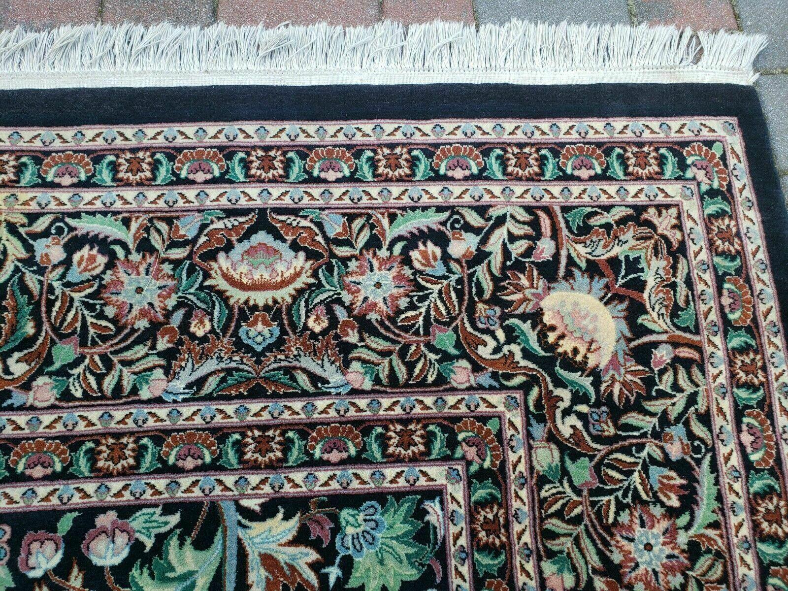 9' X 12' One-Of-A-Kind William Pakistan Oriental Hand-Knotted Wool Green Black - Jewel Rugs