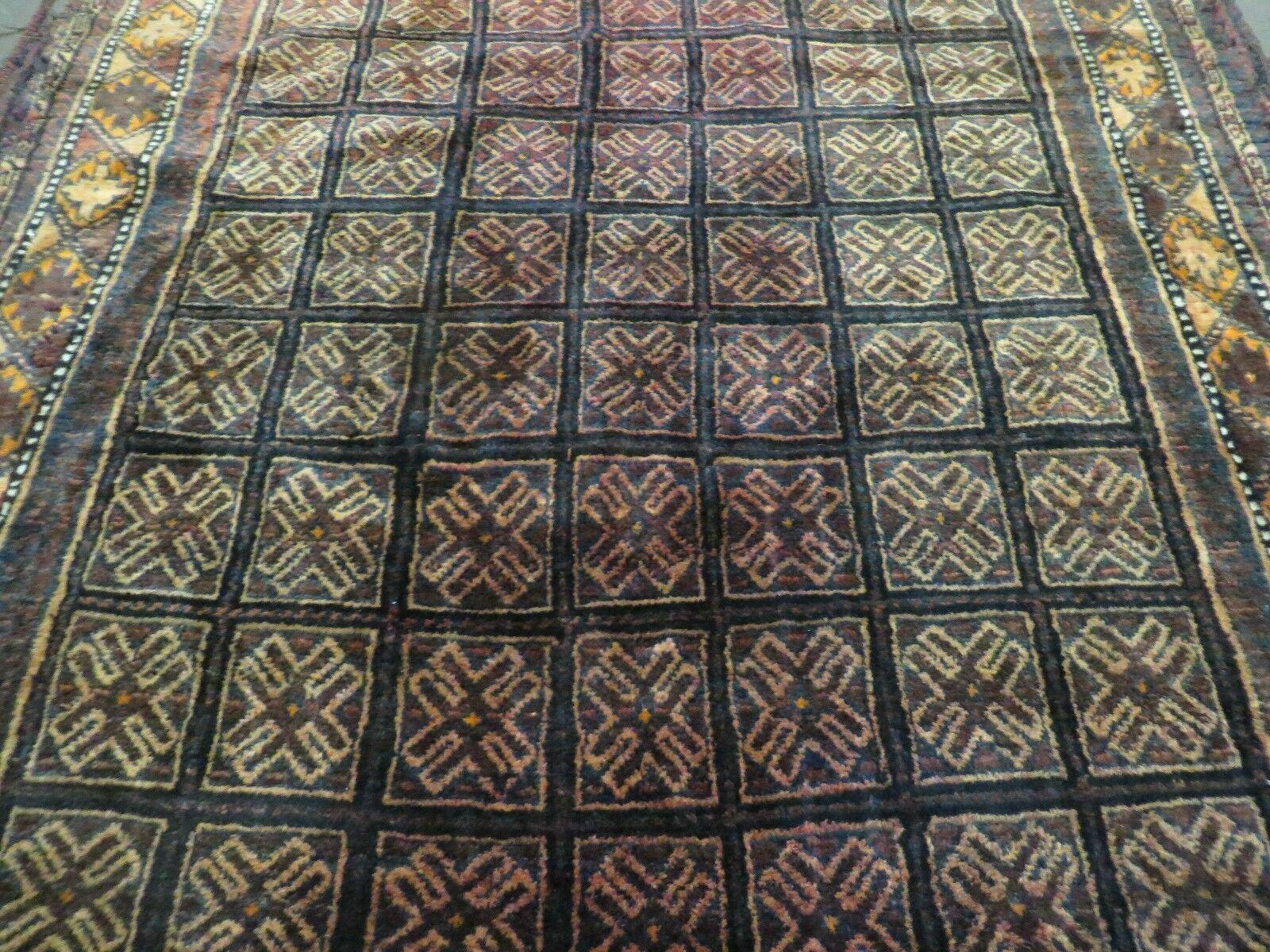 5'6" X 13' Antique Handmade Afghan Balouch Wool Rug Tribal Veg Dye Kalegy Nice - Jewel Rugs