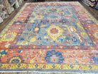 9x12 Safavieh Rug Sultanabad Collection Indian Carpet Wool Pile Colorful Playroom Rug Red Blue Yellow Wow - Jewel Rugs