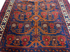 3x5 New Vintage Handmade Afghan Wool Rug Balouch Rug Tree Of Life Red Blue Beige - Jewel Rugs