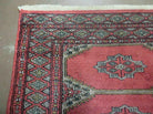 2' 7" X 4' Vintage Handmade Pakistan Turkoman Bokhara Wool Rug Organic Veg Dye - Jewel Rugs