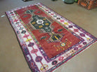 4' X 8' Antique Handmade Turkish Caucasian Kazak Design Wool Rug Veg Dyes Nice - Jewel Rugs