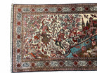 Silk Rug, Silk Persian Rug, Fine Persian Silk Rug, Silk Carpet, Handmade Persian Rug 3x5, Persian Pictorial Rug, Birds Flowers River Lovers - Jewel Rugs