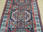 3 '4" X 10' Vintage Handmade Turkish Kazak Caucasian Wool Runner Rug Red Nice - Jewel Rugs