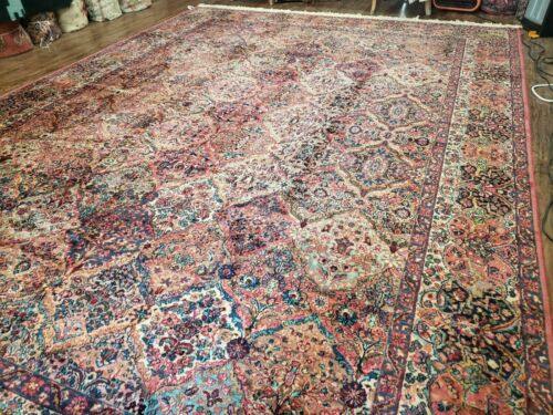 10' X 14' Karastan #700 Multicolor Panel Kirman # 717 Wool Rug American Beauty - Jewel Rugs