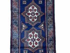 3 X 4 Handmade Tribal Wool Rug Baluchi Rug Afghan Balouch Rug Blue Red Beige - Jewel Rugs