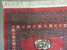 2' 8" X 10' Vintage Handmade Bokhara Turkoman Pakistani Wool Runner Rug Nice - Jewel Rugs