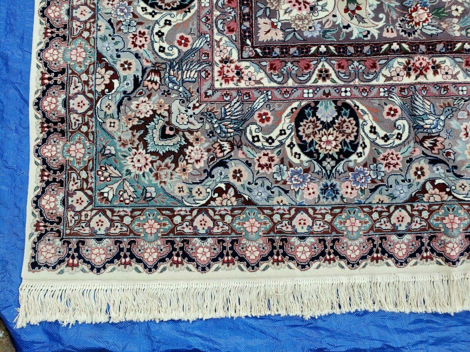 10' X 14' Vintage Handmade Chinese Allover Oriental Wool Rug Silk Accent Carpet - Jewel Rugs