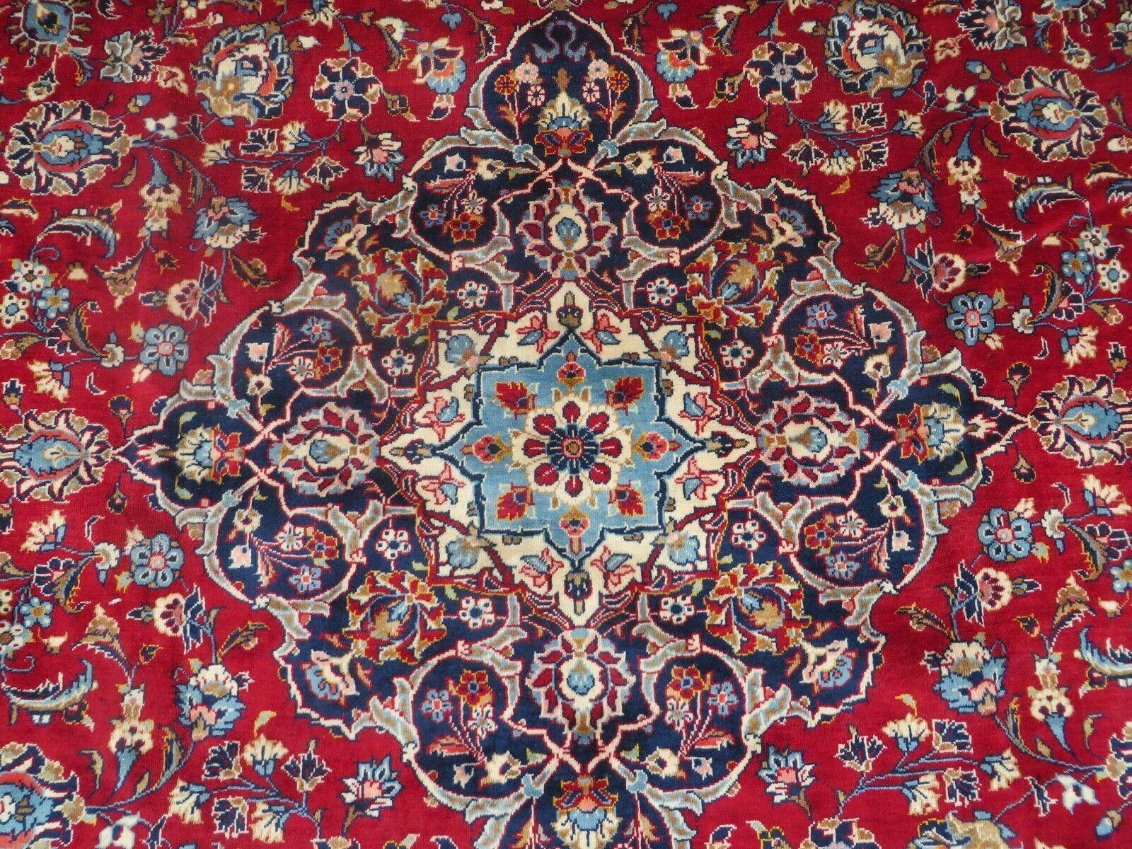 10' X 13' Handmade Authentic Traditional Red Oriental Wool Rug Decorative Nice Vegetable Dyes - Jewel Rugs