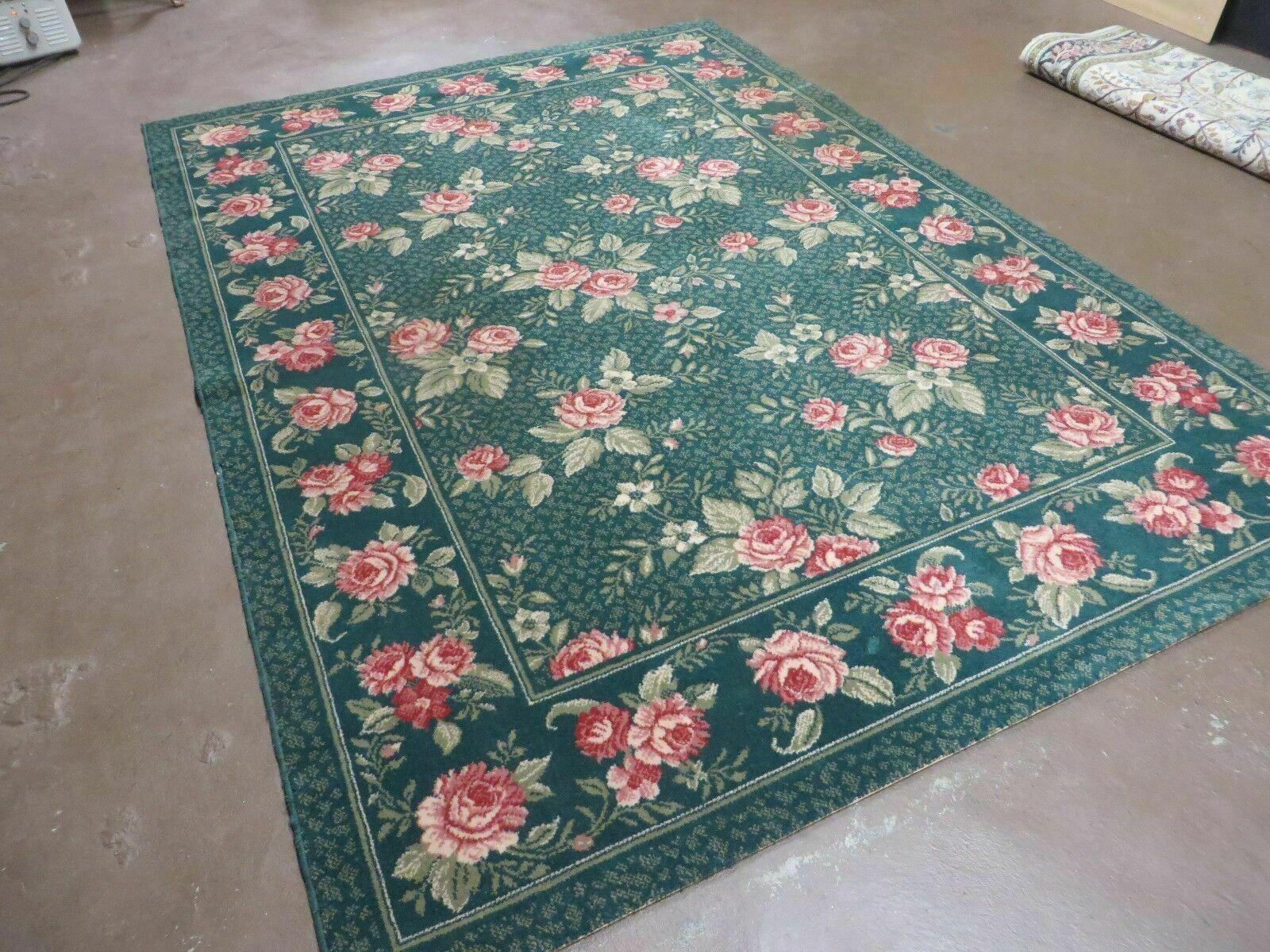 5' 7" X 7' 10" Machine Made Couristan Belgium Made Wool Rug Garden Bouquet Nice - Jewel Rugs