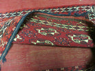 2.5' X 4' Antique Handmade Yamud Turkoman Tribal Wool Rug Bag Elephant Foot Nice - Jewel Rugs