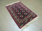 3' X 4' Vintage Handmade Pakistan Bokhara Turkoman Balouch Wool Rug - Jewel Rugs