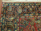 9' X 12' Authentic Antique Oriental Floral Red Allover Medallion Wool Rug Beauty - Jewel Rugs