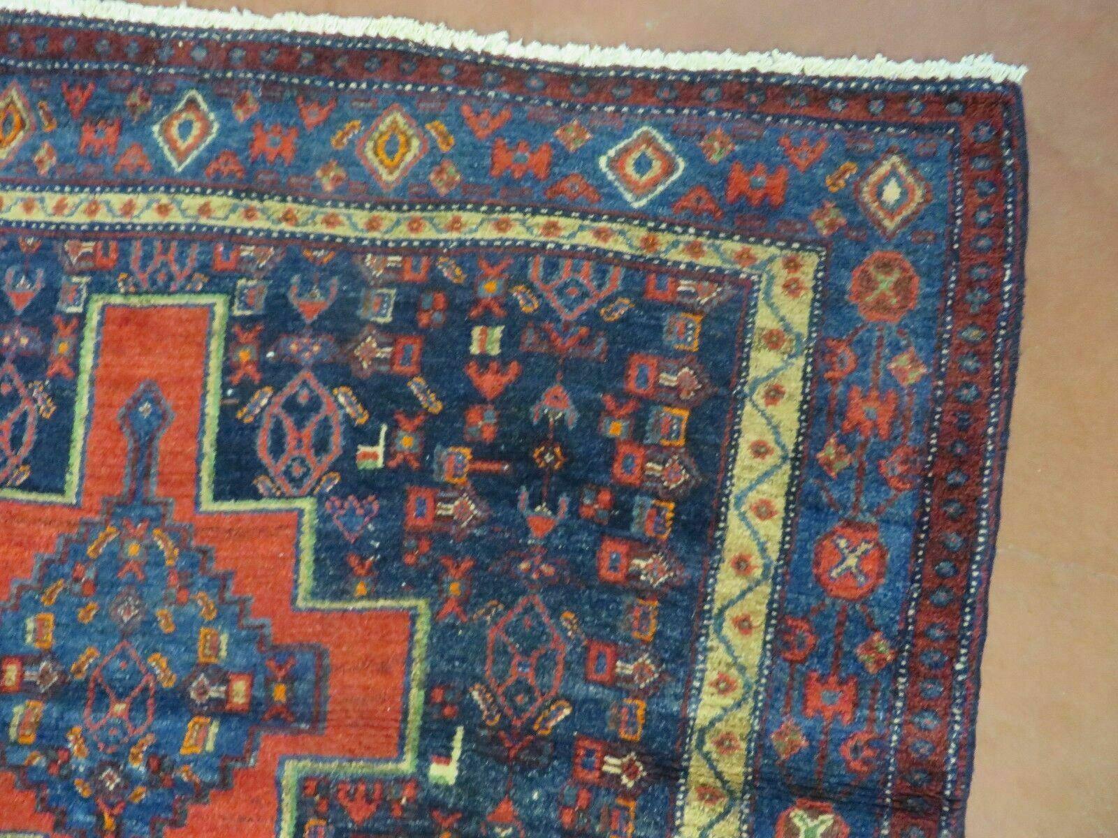 4' X 7' Antique Handmade Turkish Wool Rug Nice # 638 - Jewel Rugs