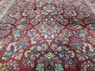 8' 8" X 10' 6" Karastan # 700 Red Saroukk # 785 Wool Rug American Made Beauty - Jewel Rugs