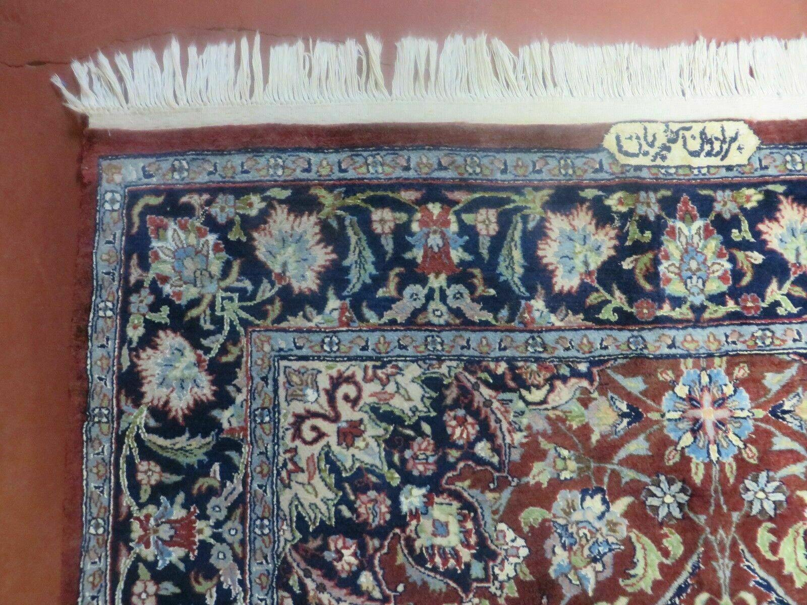 4' X 6' Vintage Handmade Pakistan Floral Oriental Wool Rug Carpet Fine Weave - Jewel Rugs