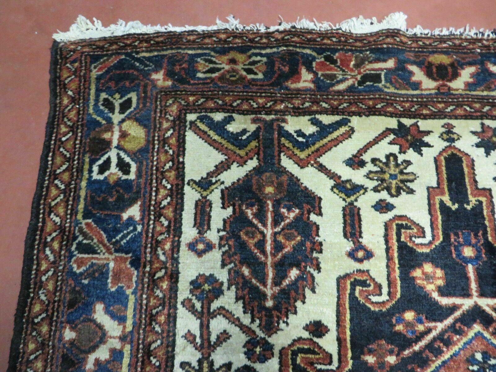 4' X 6' Antique Turkish Rug Handmade Wool Details Carpet Nice - Jewel Rugs