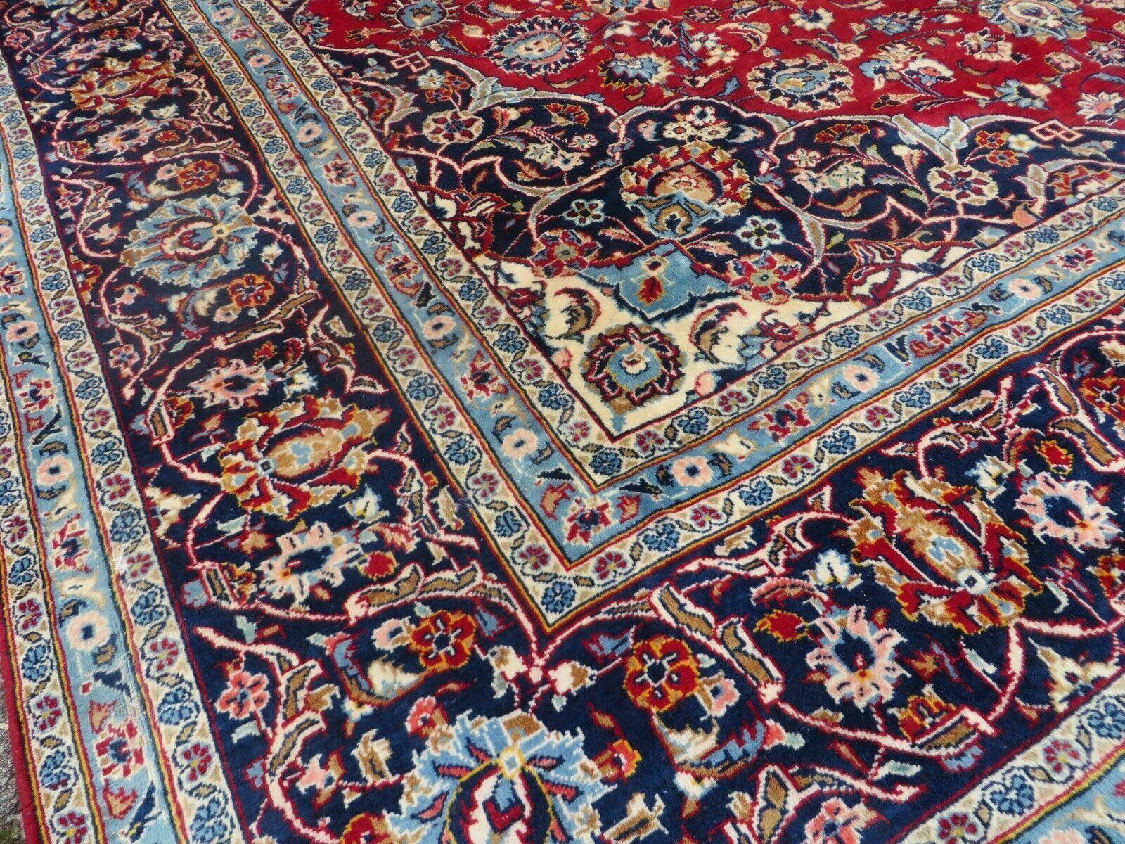 10' X 13' Handmade Authentic Traditional Red Oriental Wool Rug Decorative Nice Vegetable Dyes - Jewel Rugs