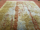 8' X 10' Modern Handmade Tibetan Nepal Wool Rug Decorative Rug Gold Wow - Jewel Rugs