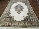 6' X 9' Vintage Handmade India Open Field Tribal Wool Rug Carpet Medallion Nice - Jewel Rugs