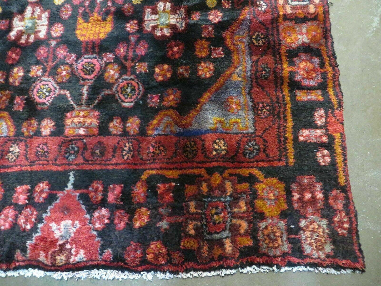 4' X 10' Antique Handmade Tribal Turkish Oriental Floral Wool Rug Organic Nice - Jewel Rugs