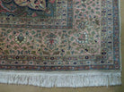 9' X 12' Vintage Fine Handmade India Jaipur Wool Rug Hand knotted Carpet Nice - Jewel Rugs