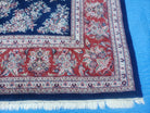 10' X 13' Vintage Handmade Wool Rug Blue Red Organic Nice Oriental Carpet - Jewel Rugs