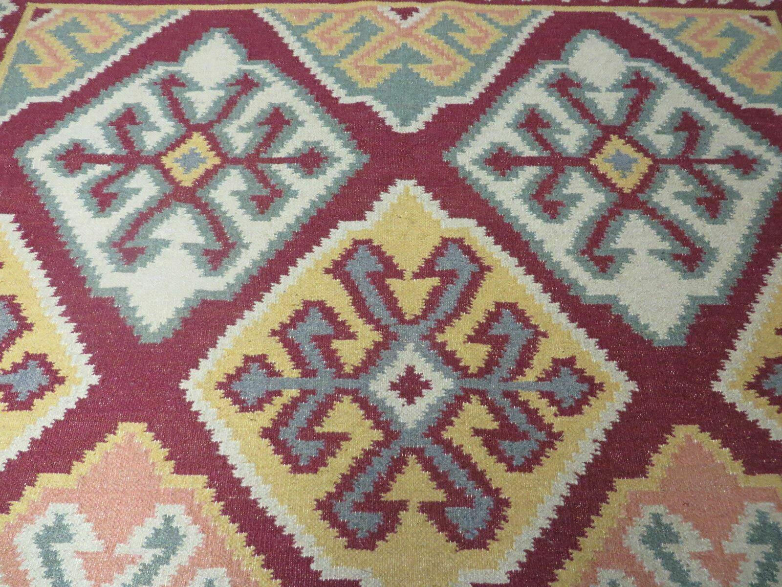 4' X 6' Vintage Handmade Turkish Flat Weave Rug Kilim Wool Caucasian Shirvan Nice - Jewel Rugs