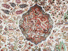 Vintage Persian Silk Qum Ghom Rug, Signature from Master Weaver, Animal Motifs, Very Fine, Hand-Knotted, 3'5" x 5' - Jewel Rugs