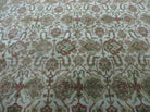 8' 5" X 12' Handmade India Agra Floral Oriental Wool Rug Tea Washed Carpet Nice - Jewel Rugs