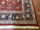 8x10 Pak Persian Floral Rug, 8 x 10 Pakistani Peshawar Rug, Red Persian Rug, Traditional Oriental Carpet, Hand-Knotted, Living Room Rug Nice - Jewel Rugs