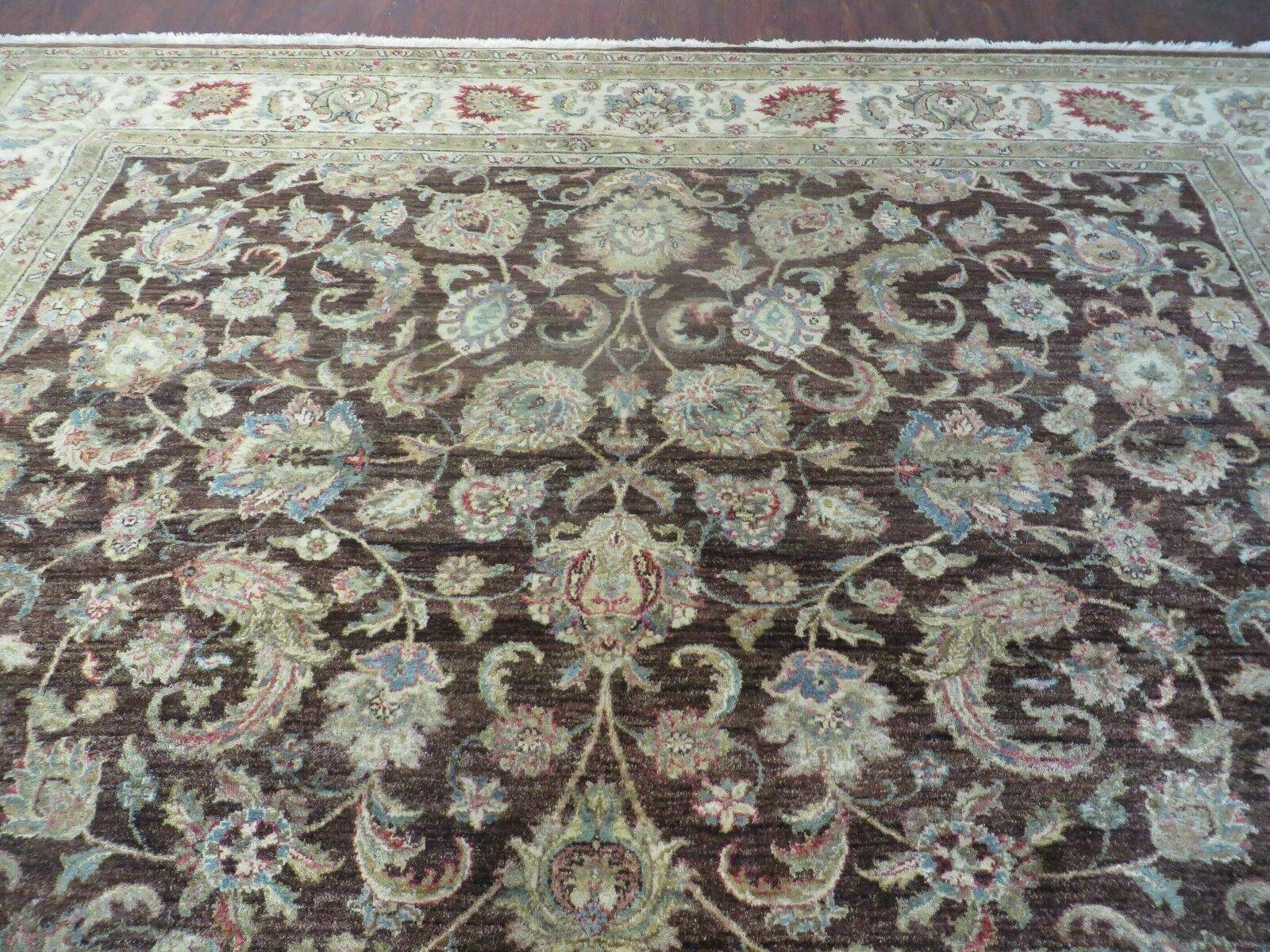 9' X 12' Vintage Handmade Peshavar Chobi Pakistani Floral Agra Wool Carpet Nice - Jewel Rugs