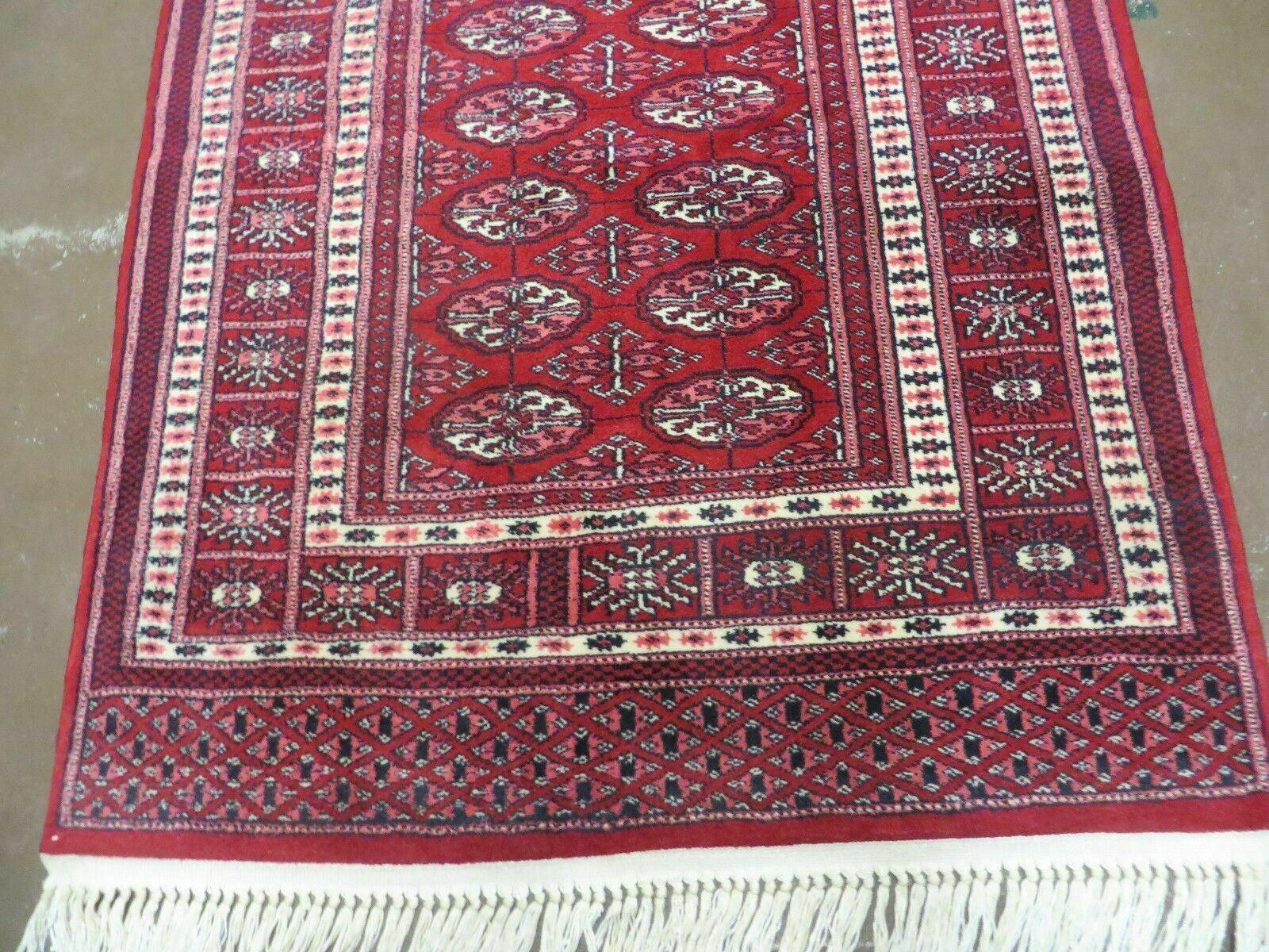 3' X 5' Vintage Fine Handmade Turkoman Bokhara Yamud Rug Carpet Nice - Jewel Rugs