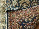 2' 6" X 12' Vintage Handmade India Floral Oriental Wool Rug Runner Carpet Blue - Jewel Rugs