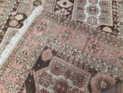 Antique Caucasian Rug 5' 5" x 10' 9", Shirvan Carpet, Wide Oriental Corridor Runner, Quality Handmade Hand-Knotted Wool Rug, Pale Pink Black - Jewel Rugs