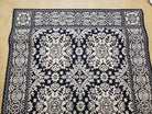 4x6 Power-Loomed Rug Dark Navy Blue & Ivory Oriental Carpet Nice - Jewel Rugs