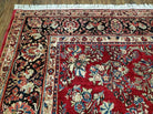 10' X 17' Antique Palace Size Handmade Persian Sarouk Wool Area Rug Red Veg Dyes Top Quality Unique Elegant Floral - Jewel Rugs