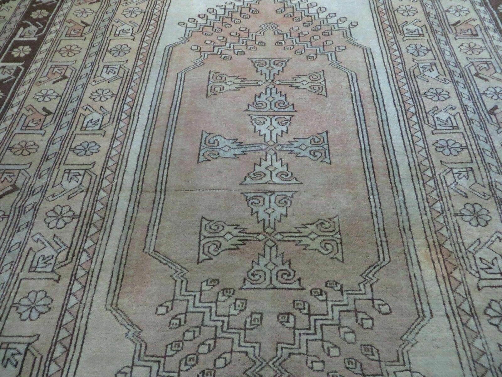 10' X 13' Vintage Handmade Turkish Milas Oushak Wool Rug Carpet Tea Washed Nice - Jewel Rugs