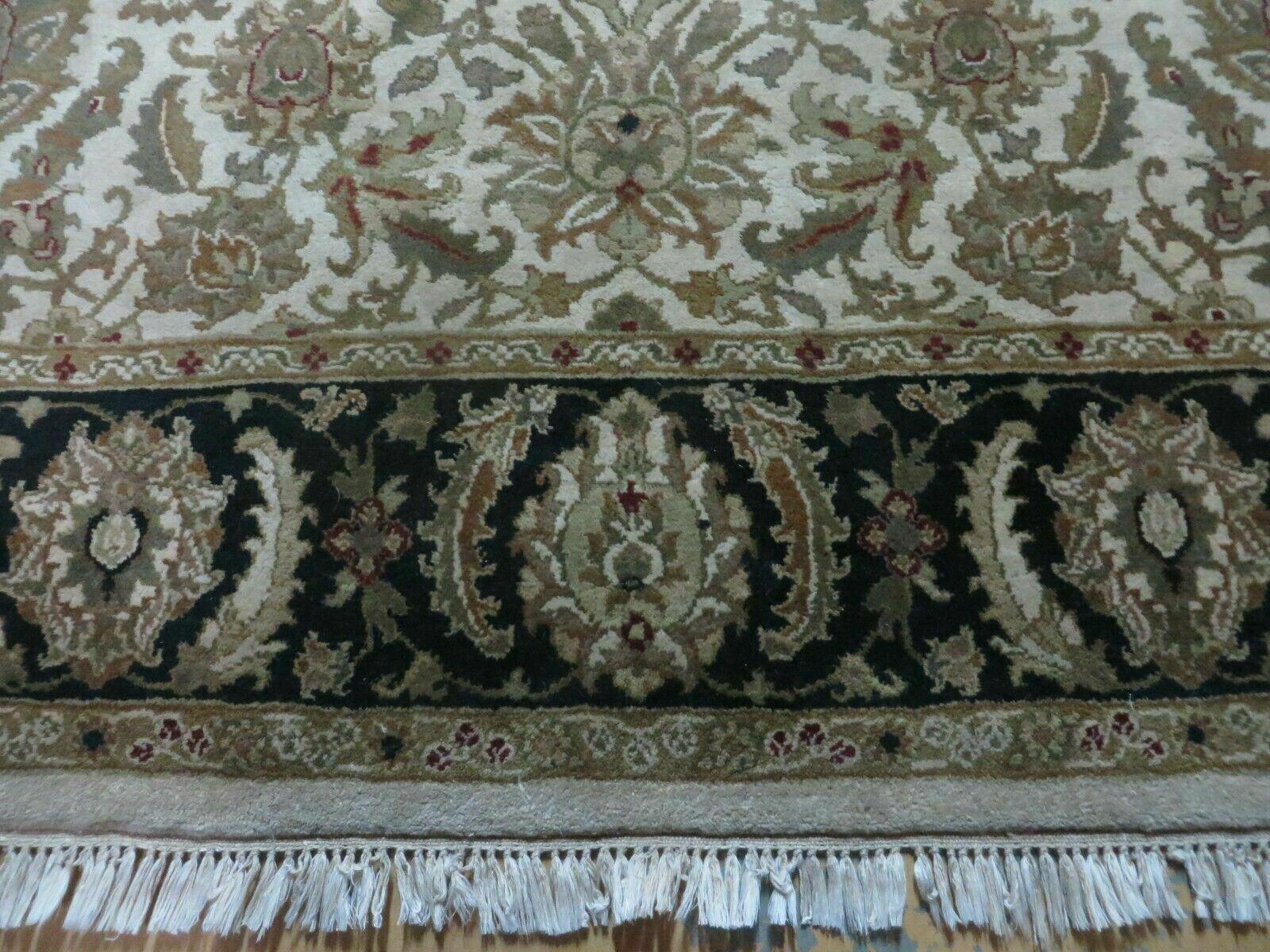 6' X 9' Vintage Handmade India Top Quality Jaipur Floral Oriental Tea Wash Nice - Jewel Rugs