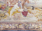 Antique French Tapestry, Petit point European Tapestry, Needlepoint Tapestry, Drawing Moses From Water, 3'6" x 4' - Jewel Rugs