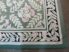 7' X 10' American Hand Made Hooked Rug All Over Wool Rug Flowers Nice - Jewel Rugs