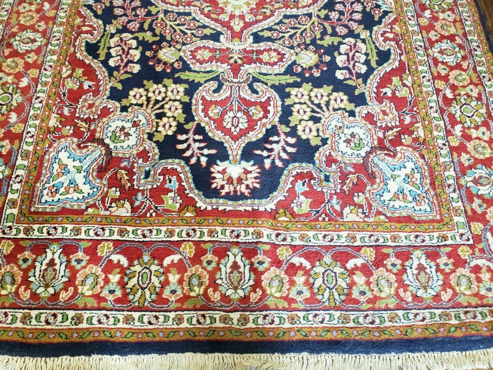 4' X 6' Vintage Handmade India Jaipur Floral Wool Rug Carpet Nice - Jewel Rugs