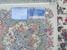 8' 8" X 10' 6" Karastan Ivory Kirman Oriental Design Wool Rug American Made USA Nice - Jewel Rugs