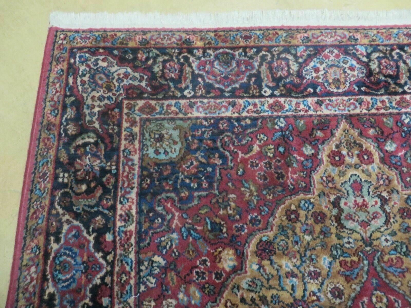 4' 3" X 6' Karastan Medallion Kirman Pattern # 700-718 Wool Rug USA Beauty - Jewel Rugs